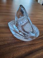 Kristallen Zeilboot Waxinelichthouder, Overige materialen, Ophalen of Verzenden, Zo goed als nieuw, Kandelaar