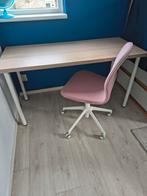 Bureau 140x60cm en stoel, Ophalen