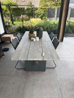 Teakhouten tuintafel, Huis en Inrichting, Ophalen, Gebruikt, 100 tot 150 cm, Teakhout