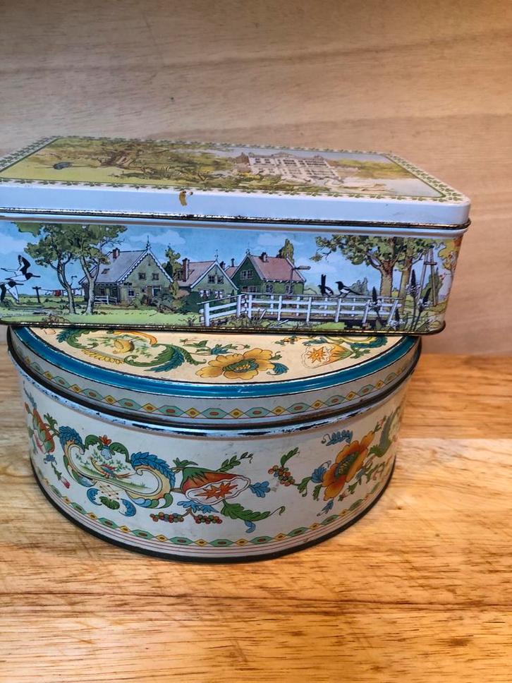 Antieke Koekblikken - Verkade, Antiek en Kunst, Antiek | Woonaccessoires, Ophalen of Verzenden