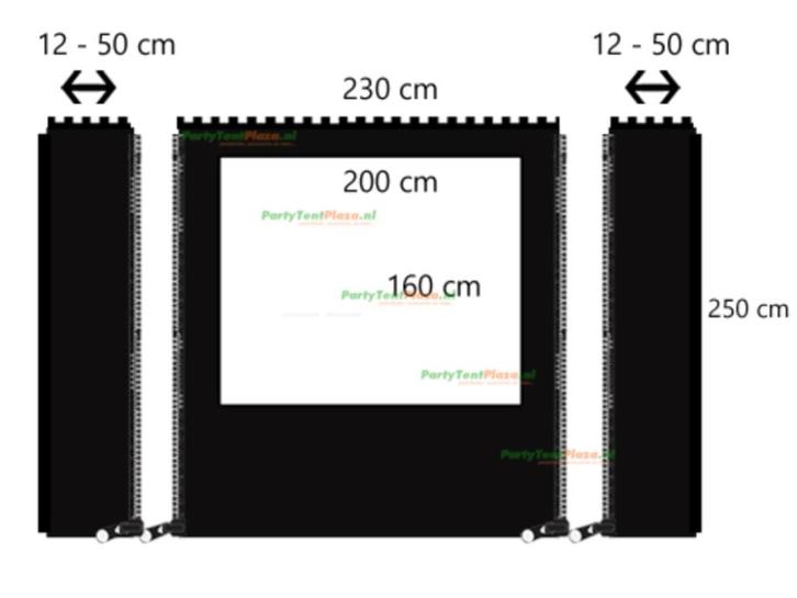 Zonder Zeilmaker – Verandazeilset Zelf te Monteren, Tuin en Terras, Partytenten, Nieuw, Partytent, Minder dan 5 meter, Ophalen of Verzenden