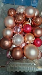 Kerstspullen roze en blauw, Diversen, Kerst, Ophalen of Verzenden, Gebruikt