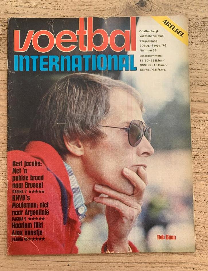 Voetbal International VI Div. tijdschriften uit 1976/ €1,50, Verzamelen, Sportartikelen en Voetbal, Zo goed als nieuw, Boek of Tijdschrift