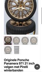 Porsche Panamera 971 G2 velgen met Pirelli winterbanden, Auto-onderdelen, Banden en Velgen, Ophalen, Gebruikt, Banden en Velgen