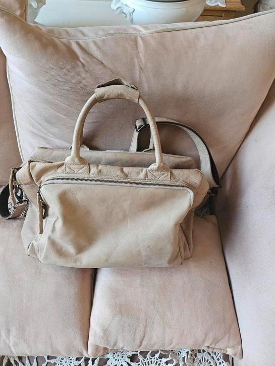 Legend echt lederen tas, Sieraden, Tassen en Uiterlijk, Tassen | Damestassen, Gebruikt, Handtas, Bruin, Ophalen of Verzenden