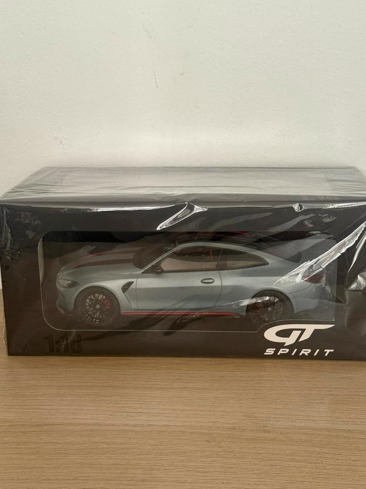 GT Spirit BMW M4 CSL frozen grey 1:18  nieuw, Hobby en Vrije tijd, Modelauto's | 1:18, Zo goed als nieuw, Overige merken, Ophalen of Verzenden