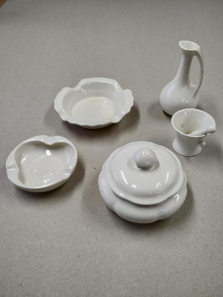 vintage set delfts wit keramiek  Royal Goedewaagen, Antiek en Kunst, Antiek | Keramiek en Aardewerk, Ophalen of Verzenden