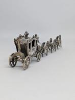Miniatuur gouden koets, Antiek en Kunst, Verzenden, Zilver