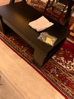 Zwarte salontafel met opbergruimte, Huis en Inrichting, Tafels | Salontafels, Ophalen, Kunststof, 50 tot 100 cm, 100 tot 150 cm