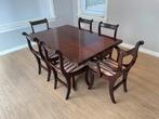 Heldense eethoek uitklaptafel mahonie, Huis en Inrichting, Complete eetkamers, Ophalen of Verzenden, Zo goed als nieuw, Engels klassiek chesterfield styl