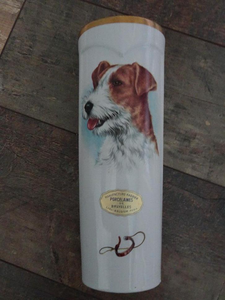 Vintage verwarmingsbakje / waterverdampingsbakje hond, Antiek en Kunst, Curiosa en Brocante, Ophalen of Verzenden