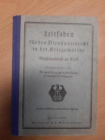 Leitfaden für den Dienstunterricht id Kriegsmarine (1935) beschikbaar voor biedingen
