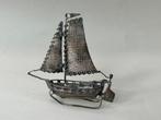 Zilveren miniatuur Vissersboot, Antiek en Kunst, Ophalen of Verzenden, Zilver