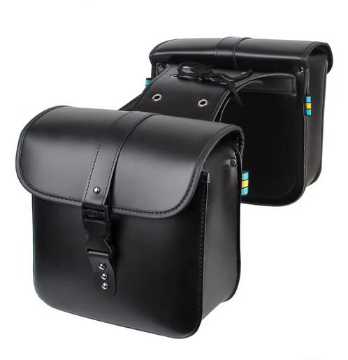 2x Nieuwe Zwarte Motor Zadeltassen - Zijkoffers / Tas, Motoren, Accessoires | Koffers en Tassen, Nieuw, Verzenden