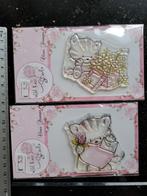 WILD ROSE STUDIO 2X STEMPEL KATJE POESJES KAARTEN MAKEN, Ophalen of Verzenden, Nieuw, Clearstamp