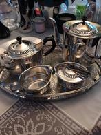 Verzilverd servies met blad ., Ophalen