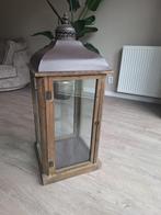 Windlicht groot, Huis en Inrichting, Woonaccessoires | Kandelaars en Kaarsen, Ophalen, Bruin, Zo goed als nieuw, 75 cm of meer