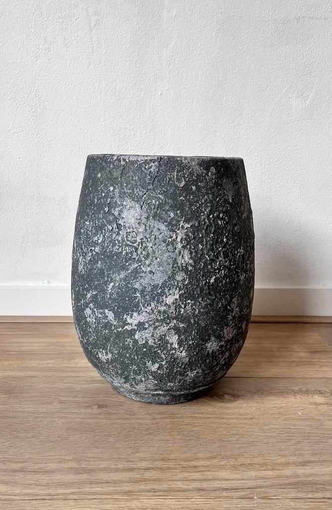 PTMD vaas, pot, kruik, beton, zgan, Huis en Inrichting, Woonaccessoires | Vazen, Zo goed als nieuw, Overige kleuren, Minder dan 50 cm