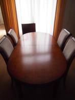 MOET SNEL WEG noten houten eettafel met 4 stoelen tafel, Huis en Inrichting, Ophalen, Gebruikt, 50 tot 100 cm, 150 tot 200 cm