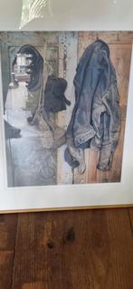 Jopie Huisman-Werkkleding in schuur (Kleurengiclee) brocante, Ophalen of Verzenden