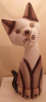 Groot stenen kattenbeeld – 49 cm – vintage / decoratief, Verzamelen, Beelden en Beeldjes, Ophalen, Zo goed als nieuw, Dier