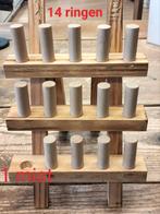14 x ringen display hout, Sieraden, Tassen en Uiterlijk, Ringen, Overige materialen, Ophalen of Verzenden, Dame of Heer, Kleiner dan 17