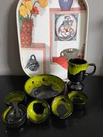 Fat lava zwart/groen pindaset en 1 mok, Ophalen of Verzenden, Huis en Inrichting