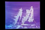 Zeilboten op Zee - Acryl Schilderij 40x50cm, Ophalen of Verzenden