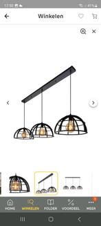 Hanglamp industrieel 3 lampen, Huis en Inrichting, Lampen | Hanglampen, Ophalen, Zo goed als nieuw