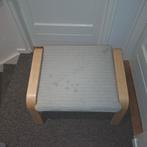 ikea poang voetensteun met grijs kussen, Huis en Inrichting, Stoelen, Ophalen, Zo goed als nieuw, Stof, Eén
