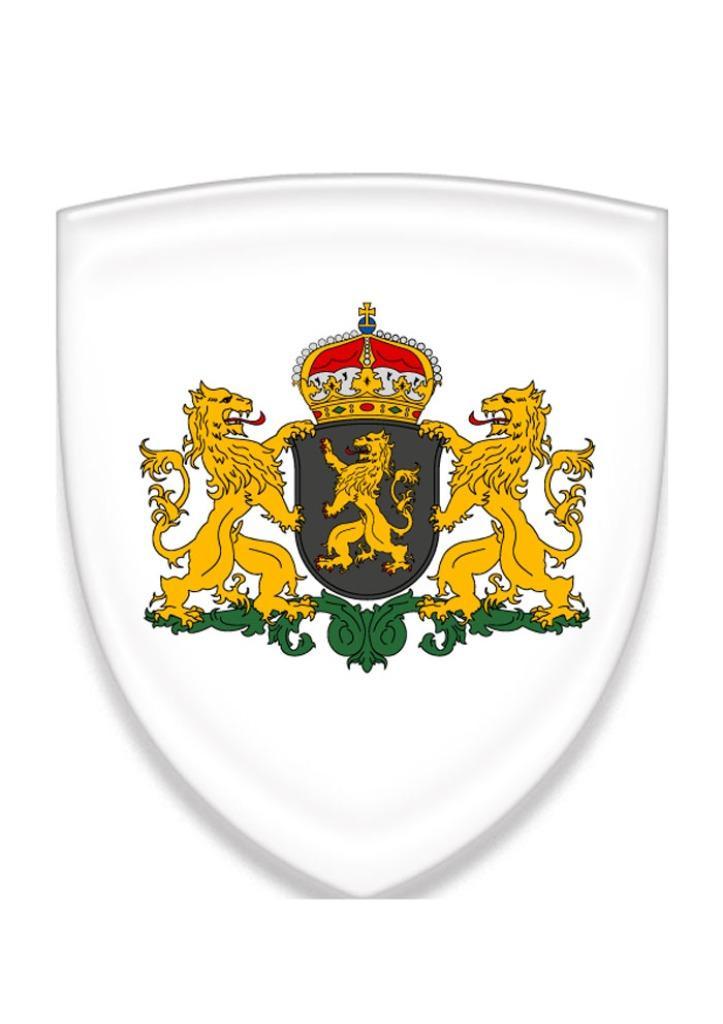 Wapen van Noord Brabant 3D sticker gel. Embleem Brabant, Verzamelen, Stickers, Nieuw, Overige typen, Verzenden