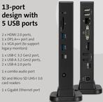 Nieuw Kensington SD4849P USB-C Triple Video Docking Station, Computers en Software, Dockingstations, Ophalen of Verzenden, Nieuw