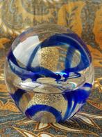Zware vintage presse-papier uit Engeland van glas 9,5 cm., Ophalen of Verzenden