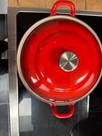 Le creuset pan 28cm doorsnee, Huis en Inrichting, Keuken | Potten en Pannen, Ophalen, Zo goed als nieuw, Koekenpan of Braadpan