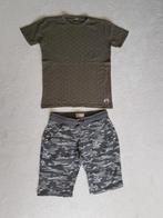 Gaaf NIEUW army green palmboom shirt maat 158-164., Kinderen en Baby's, Kinderkleding | Maat 158, Verzenden, Nieuw, Jongen, Shirt of Longsleeve