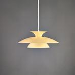 Kleine hanglamp vanille geel, scandinavische vintage lamp, 50 tot 75 cm, Ophalen of Verzenden, Zo goed als nieuw, Deens design