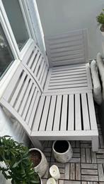 Nammaro ikea tuinbank wit hout set balkon lounge, Tuin en Terras, Ophalen of Verzenden, Gebruikt, Hout
