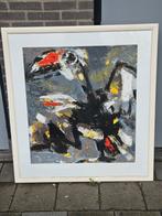 Zeefdruk van nico molenkamp. Titel is vogel, Ophalen