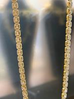 18KT Goud - Diamant Ketting - 15.7ct totaal diamanten, Ophalen, Nieuw, Goud
