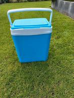 Blauwe koelbox 25 liter, Zo goed als nieuw, Koelelement