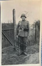 Oude Fotokaart met Duitse soldaat W.O. 2, Verzamelen, Ophalen of Verzenden, 1940 tot 1960, Duitsland
