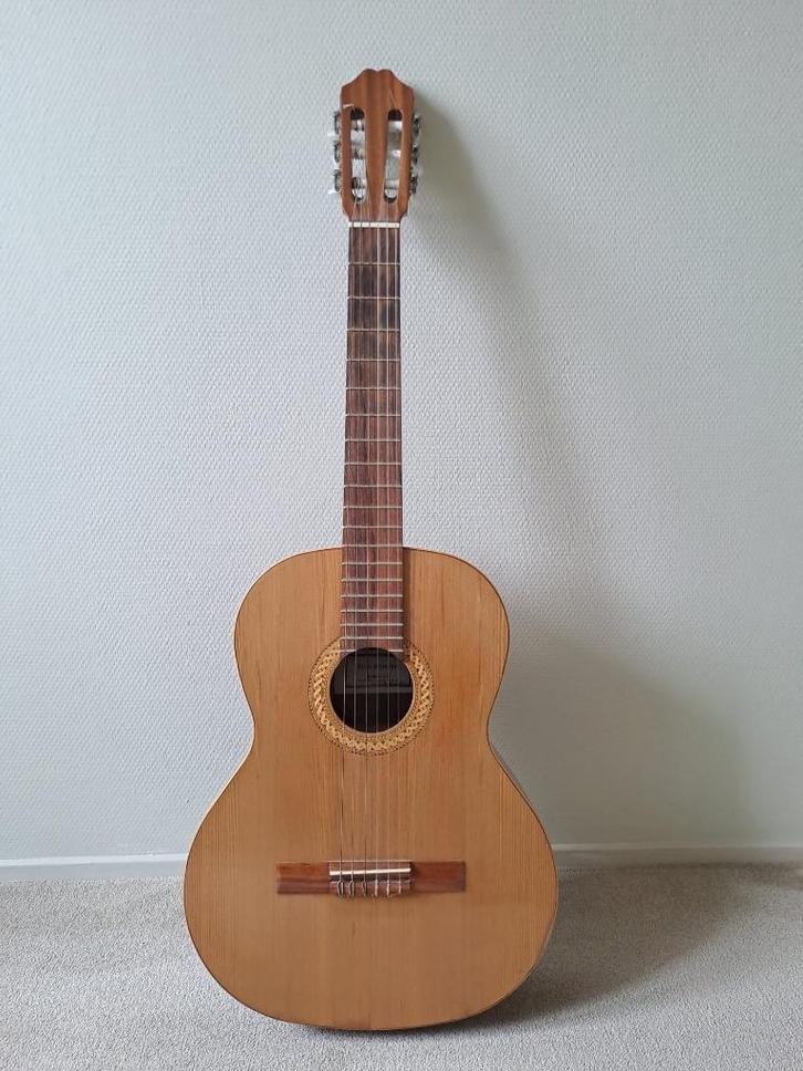Akoestische gitaar, Muziek en Instrumenten, Snaarinstrumenten | Gitaren | Akoestisch, Gebruikt, Klassieke of Spaanse gitaar, Ophalen