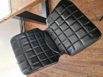 4 zwarte pu leren stoelen, Ophalen, Gebruikt, Zwart, Vier