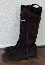 Unützer laarzen suède donkerbruin maat 40, Hoge laarzen, Bruin, Zo goed als nieuw, Unützer