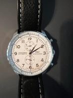 Klassiek mechanisch herenhorloge in prima staat, Sieraden, Tassen en Uiterlijk, Horloges | Heren, Overige merken, Leer, Staal