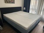 Zwarte boxspring, Ophalen, Gebruikt, Zwart, Tweepersoons