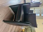 Te koop 4 leren eetkamerstoelen zwart, Ophalen, Zwart, Leer, Zo goed als nieuw
