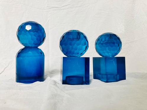 Kaarshouder - Both Sides - blauw, Huis en Inrichting, Woonaccessoires | Kandelaars en Kaarsen, Zo goed als nieuw, Minder dan 25 cm