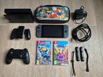 Nintendo Switch V2 met 2 spellen, alle accessoires + extra!, Spelcomputers en Games, Switch 2019 Upgrade, Met 2 controllers, Ophalen of Verzenden