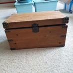 Houten kist - lichtbruin - 69x45x36 cm - NIEUW, Ophalen, Minder dan 50 cm, 50 tot 100 cm, Zo goed als nieuw